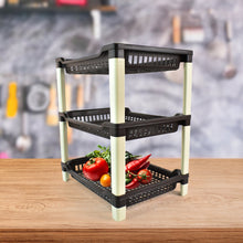 Apex Big Multi use Plastic Storage Rack – 3-Tier (1 Pc)